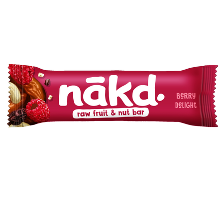 Baton raw vegan cu zmeura, 35 g, Nakd