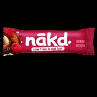 Baton raw vegan cu zmeura, 35 g, Nakd