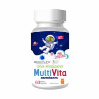 Ursuleti cu aroma de capsuni Multi Vita Astrobears, 60 jeleuri, BioSunLine