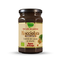 Crema Bio cu cacao si alune de padure fara lapte Nocciolata, 250 g, Rigoni Di Asiago