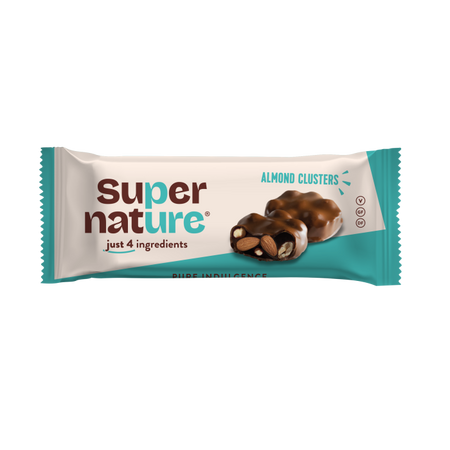 Migdale invelite in ciocolata bio, 34 g, Super Nature