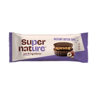 Ciocolata cu unt de alune de padure Bio, 34 g, Super Nature