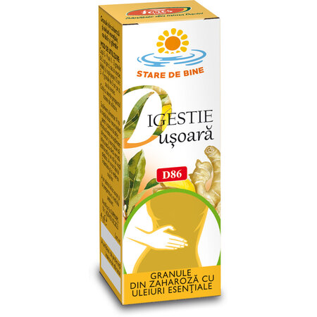 Granule din zaharoza cu uleiuri esentiale Digestie, 4 g, Fares