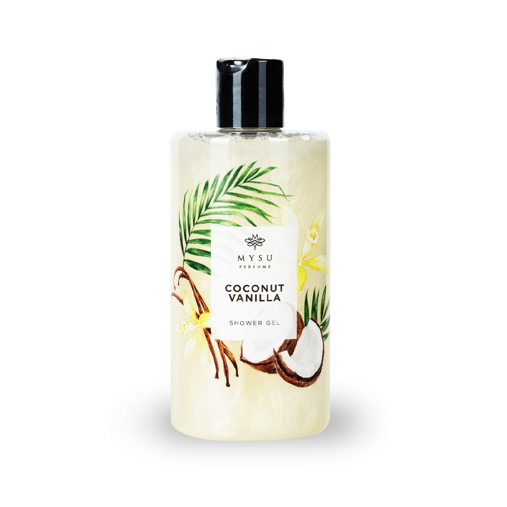 Gel de dus cu Coconut & Vanilla, 350 ml, Mysu