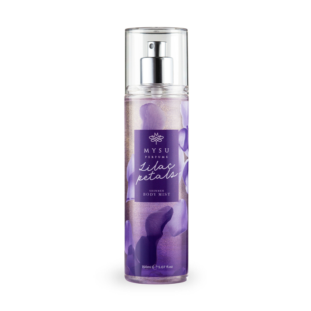 Mist shimmer pentru corp Lilac Petals, 150 ml, Mysu