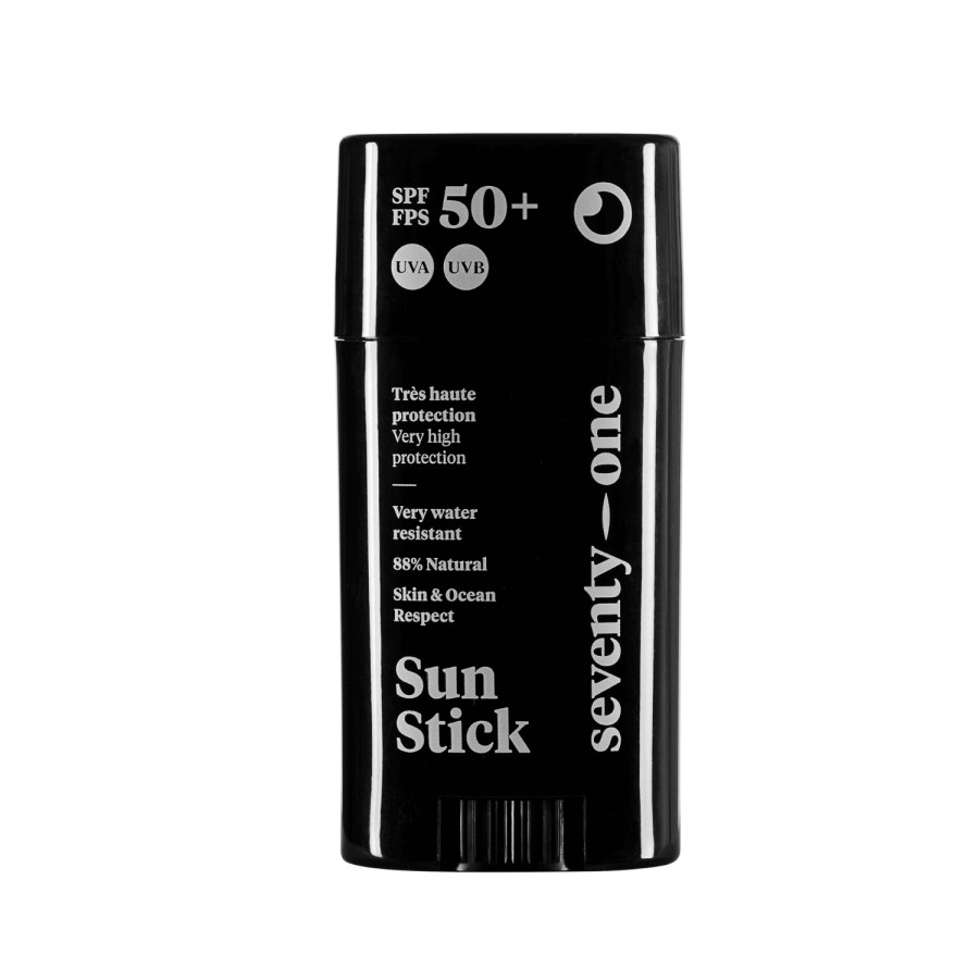 Stick pentru fata rezistent la apa cu protectie solara SPF 50 The Invisible, 15 g, Seventy One Percent