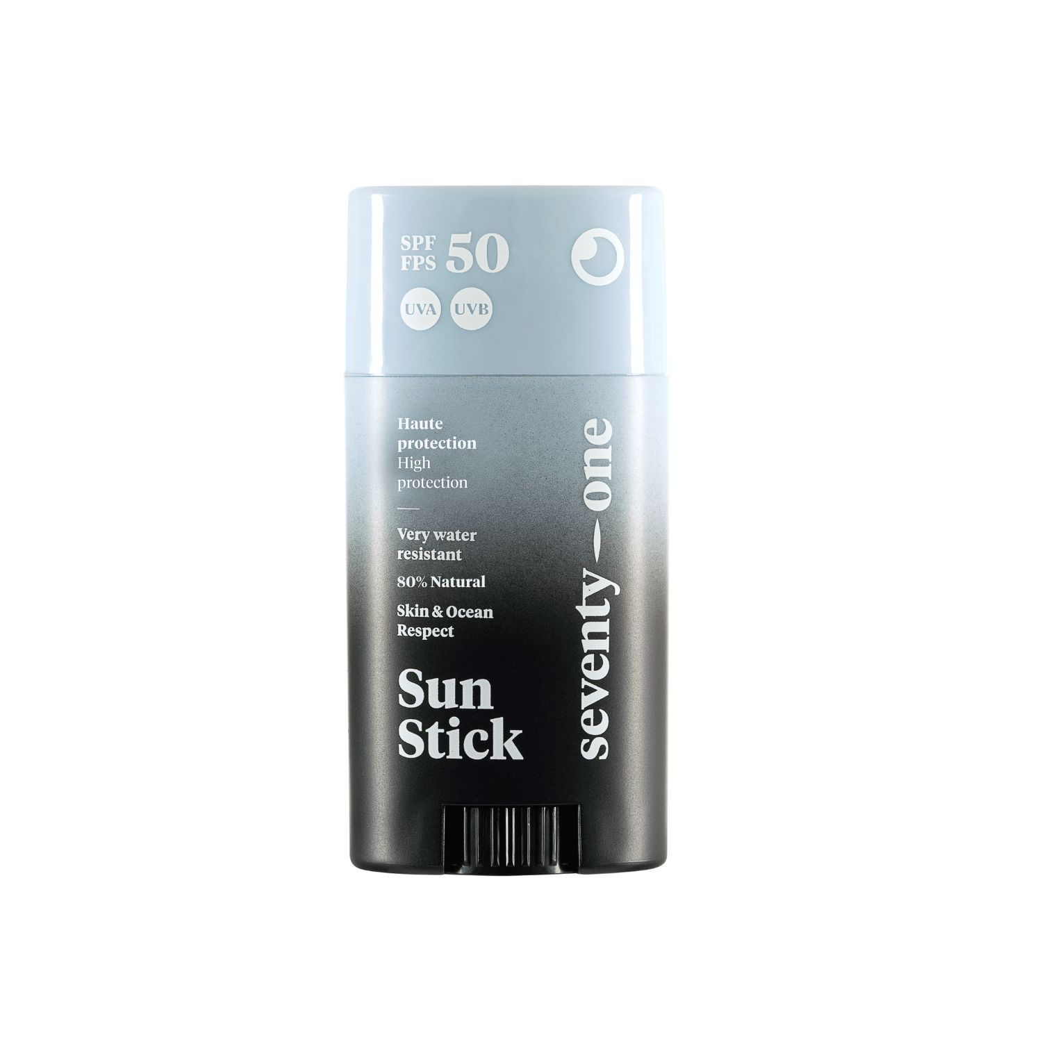 Stick protectie solara foarte rezistent la apa pentru fata  SPF 50, The Invisible, 15 g, Seventy One Percent