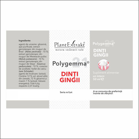Polygemma 21 Dinti, Gingii, 50 ml, Plant Extrakt 732004