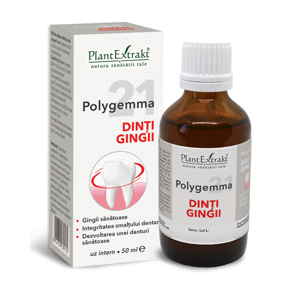 Polygemma 21 dinti, Gingii, 50 ml, Plant Extrakt