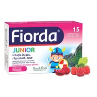 Fiorda Junior cu aroma de zmeura, 15 comprimate, Plant Extrakt