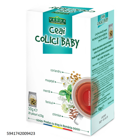Ceai colici baby, 50 g, Vedda