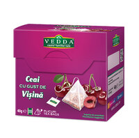 Ceai visine, 20 plicuri piramida, Vedda