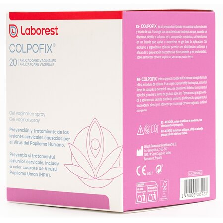 Gel vaginal spray Colpofix, 2 x 20 ml + 20 aplicatoare, Laborest Italia 721207