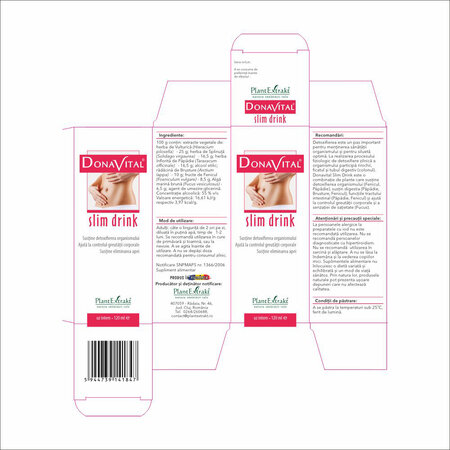 Donavital slim drink, 120 ml, Plant Extrakt 732635