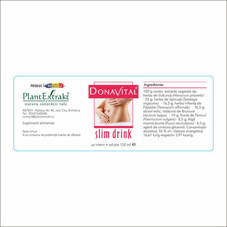 Donavital slim drink, 120 ml, Plant Extrakt 732636