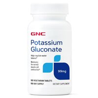 Gluconat de Potasiu, 99 mg, 100 tablete, GNC