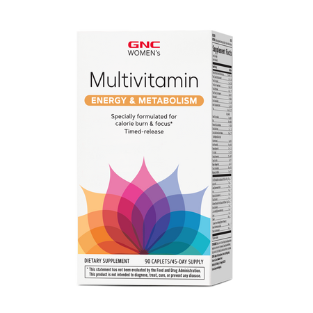 Complex de multivitamine pentru femei Women's Multivitamin Energy & Metabolism, 90 tablete, GNC 631082