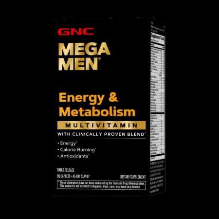 Complex de multivitamine pentru barbati Mega Men Energy & Metabolism, 90 tablete, GNC 647713