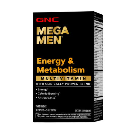 Complex de multivitamine pentru barbati Mega Men Energy & Metabolism, 90 tablete, GNC 647713