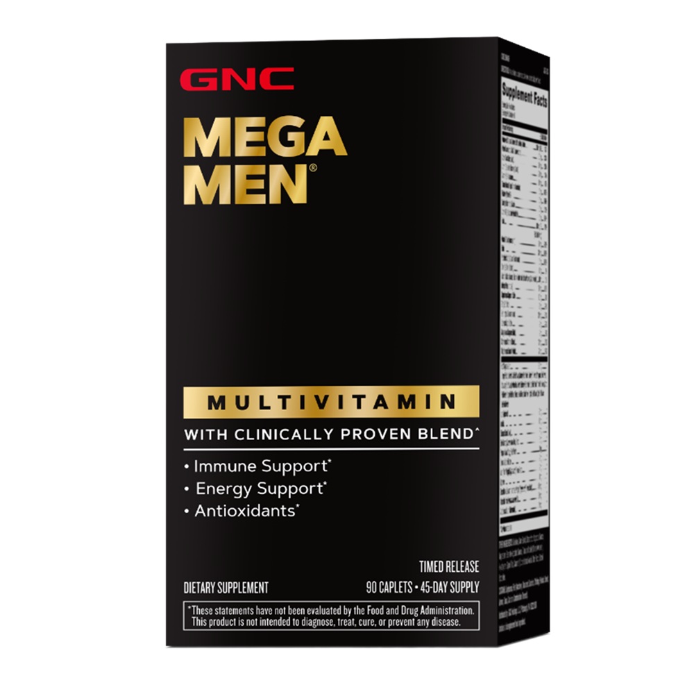 Complex de multivitamine pentru barbati Mega Men, 90 tablete, GNC