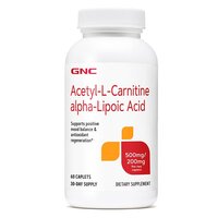 Acetil L-Carnitina si Acid Alfa Lipoic, 60 tablete, GNC