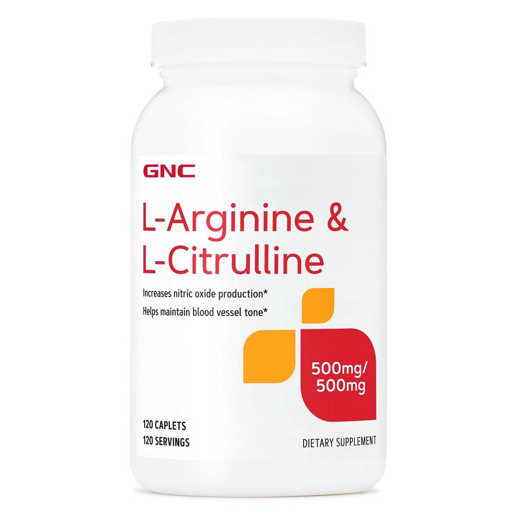 L-Arginine & L-Citrulline, 120 tablete, GNC