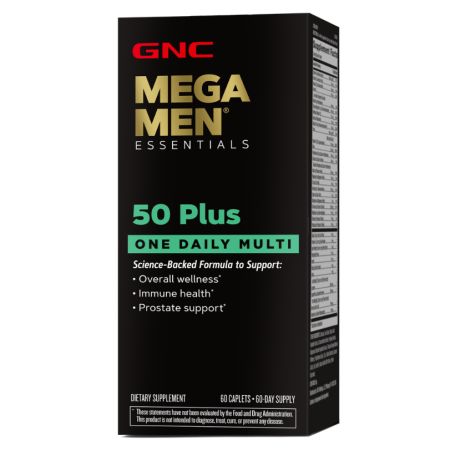 Complex Multivitamine pentru barbati 50 Plus One Daily Mega Men, 60 tablete, GNC