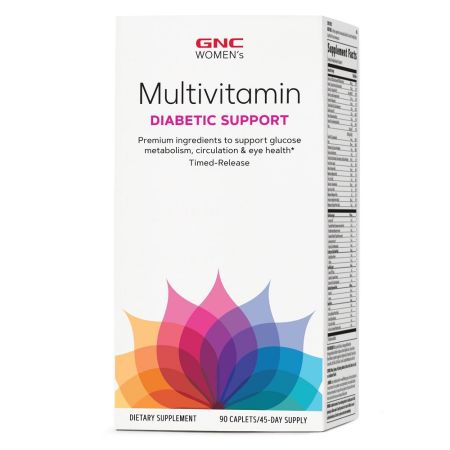 Multivitamine pentru femei Women's Diabetic Support, 90 tablete, GNC 647693