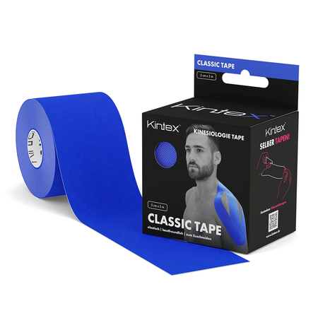 Banda kinesiologica Albastru inchis Classic Tape, 5cm x 5m, 1 bucata, Kintex