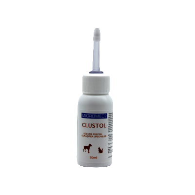 Solutie pentru curatarea urechilor Clustol, 50 ml, Micromed Vet