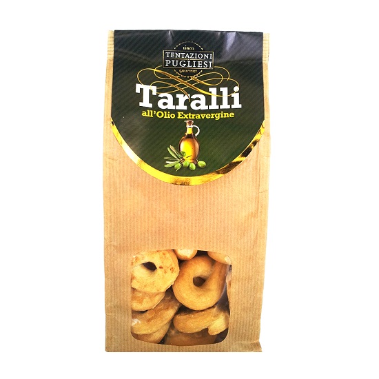 Taralli cu ulei de masline extravirgin, 200 g, Tentazioni Pugliesi