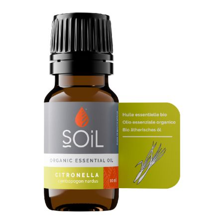 Ulei Esential Citronella Pur 100% Organic, 10 ml, SOiL 