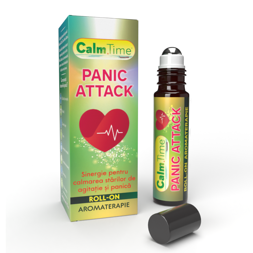 Roll-on aromaterapie CalmTime Panic Attack, 10 ml, Justin Pharma