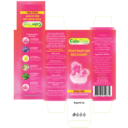 Roll-on aromaterapie Postpartum Recovery CalmTime, 10 ml, Justin Pharma 727743
