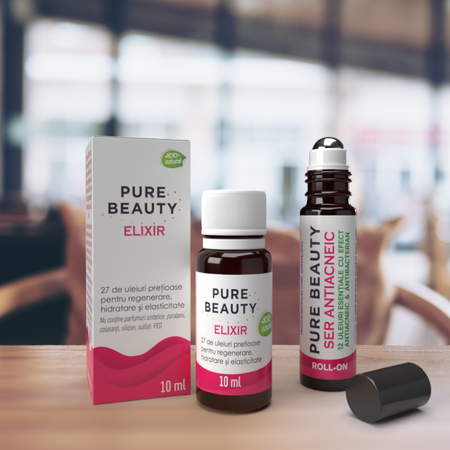 Ser roll-on antiacneic Pure Beauty, 10 ml, Justin Pharma 727748
