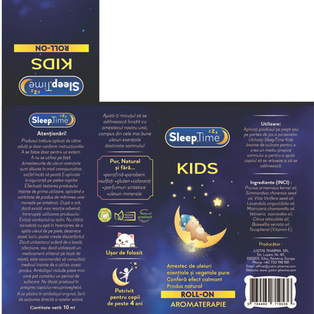 Roll-on aromaterapie Kids SleepTime, 10 ml, Justin Pharma 727680