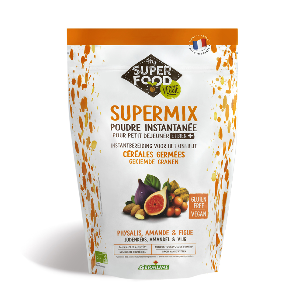 Supermix pentru mic dejun cu incan berry si smochine bio, fara gluten, 350 g, Germline