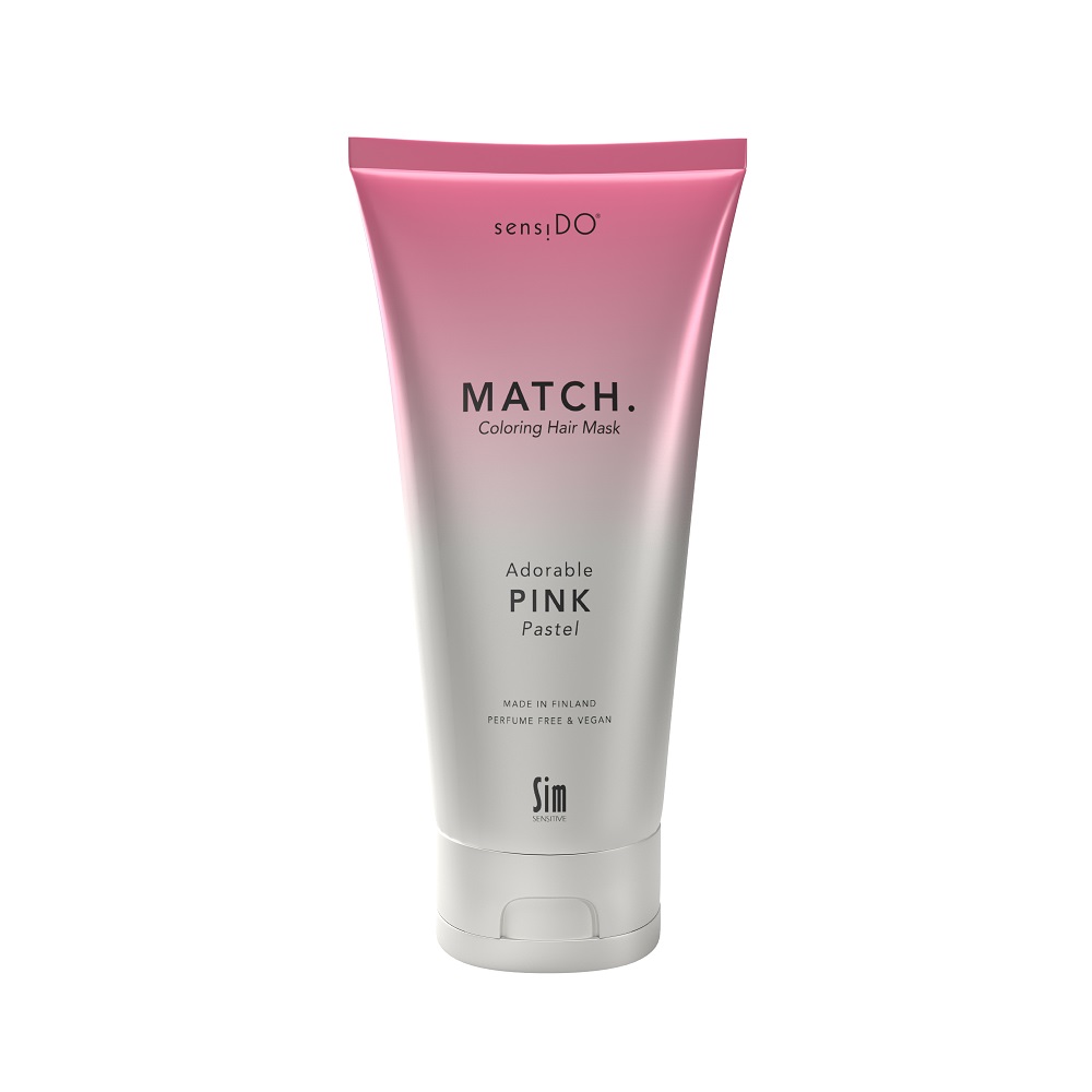 Masca coloranta Adorable Pink Pastel SensiDo Match, 200 ml, Sim Sensitive