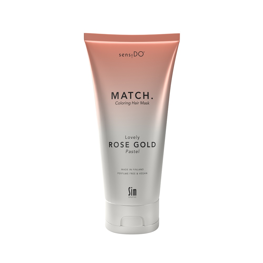 Masca colorant Lovely Rose Gold Pastel SensiDo Match, 200 ml, Sim Sensitive