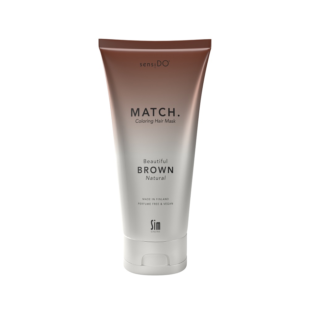 Masca coloranta tratament cu Keraguard Beautiful Brown Natural SensiDo Match, 200 ml, Sim Sensitive