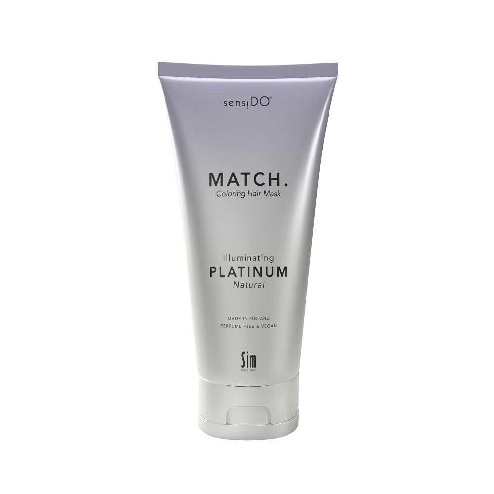 Masca coloranta  tratament cu Keraguard Illuminating Platinum Natural SensiDo Match, 200 ml, Sim Sensitive