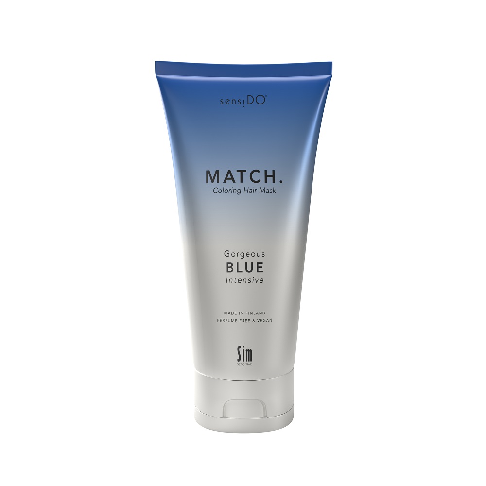 Masca coloranta tratament cu Keraguard Gorgeous Blue Intensive SensiDo Match, 200 ml, SensiDo Match