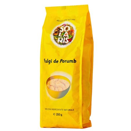 Fulgi de porumb fara zahar, 250 g, Solaris