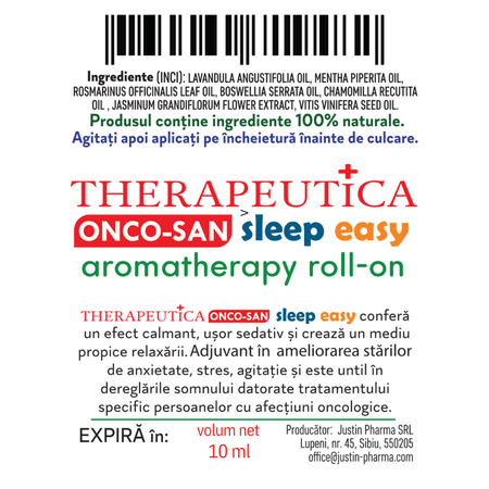 Roll-on aromaterapie Noapte buna Plus Therapeutica, 10 ml, Justin Pharma 727664