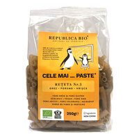 Paste eco, fara gluten, din orez, porumb, hrisca Reteta nr. 3, 250 g, Republica Bio