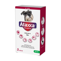 Antiparazitar extern pentru caini 10-25 Kg Ataxxa, 1250mg/250mg, 3 pipete x 2.5 ml, Krka Vet