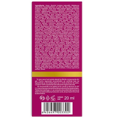 Gel pentru piele cu 70 de plante BitterGel, 20 ml, Vivanatura 710217