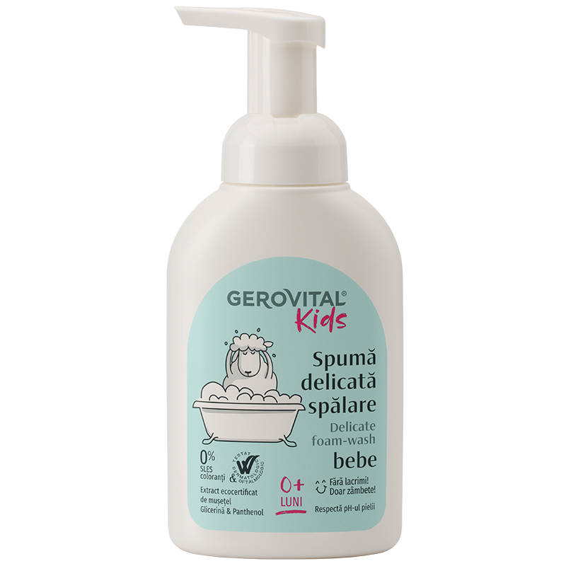 Spuma delicata spalare, 300 ml, Gerovital Kids