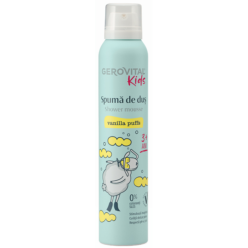 Spuma de dus Vanilla Puffs, 200 ml, Gerovital Kids