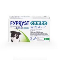 Pipete antiparazitare pentru caini de talie medie 10-20 kg Fypryst Combo, M 134 mg, 3 pipete, Krka